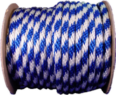 Wellington 46406 Derby Rope, 5/8" x 200', Blue & White