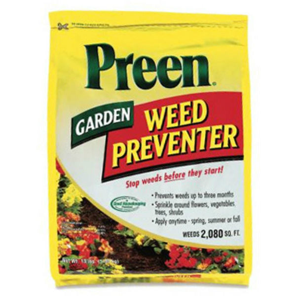 Preen® 24-63798 Garden Weed Preventer, 13 Lbs, Covers Upto 2080 Sq.Ft.