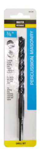 Master Mechanic 691238 Rotary Percussion Masonry Drill Bit, 3/8" x 6"