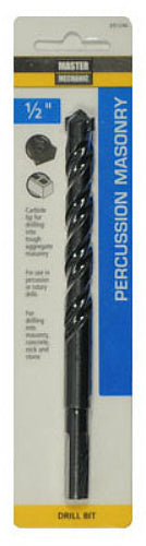 Master Mechanic 691246 Rotary Percussion Masonry Drill Bit, 1/2" x 6"