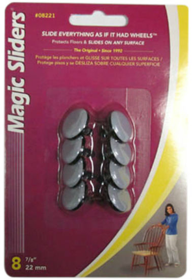 Magic Sliders® 08221 Round Nail Sliding Discs, 7/8", 8-Pack