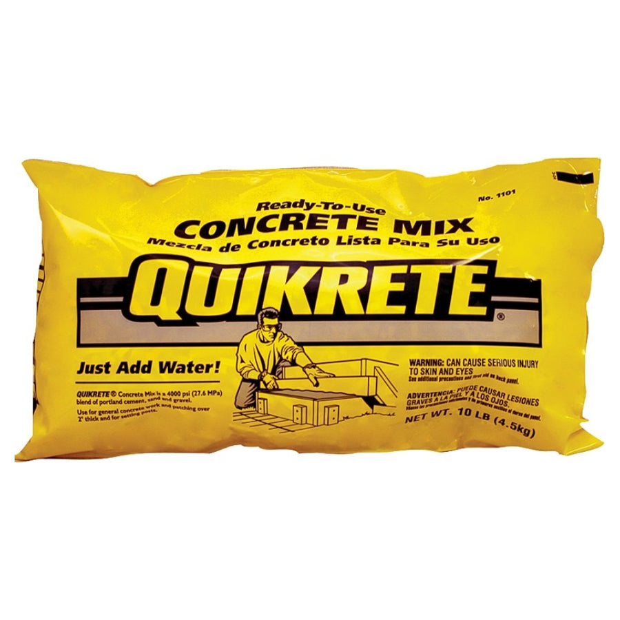 Quikrete 110110 Ready-To-Use Concrete Mix, 10 Lbs