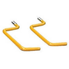 Crawford SS11 Screw In Ladder Hook with Zinc Plated & Vinyl Coating, 2-Pack
