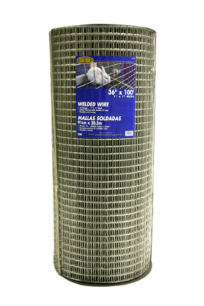 YardGard® 309213A Galvanized Welded Wire Fence, 14-Gauge, 1"x1" Mesh, 36" x 100'