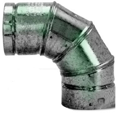 Selkirk 105230 Round Type B Gas Vent Adjustable Elbow, 90-Degree, 5", #5RV-90