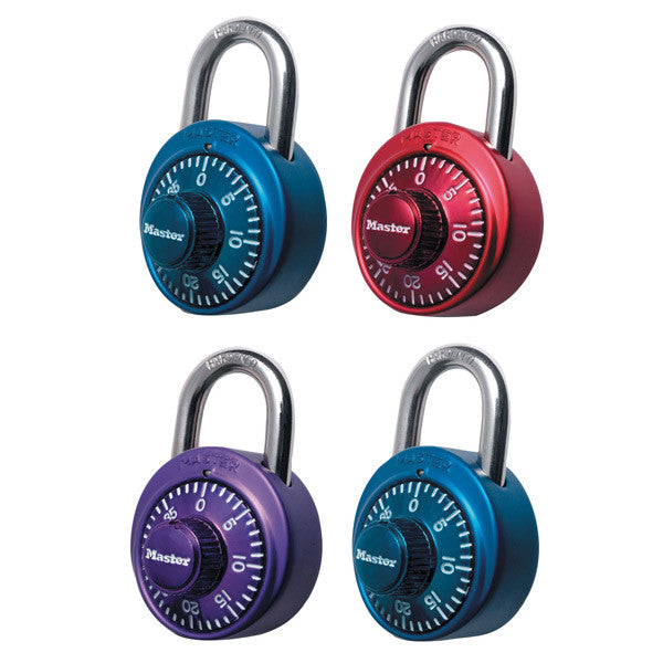 Master Lock 1530DCM Combination Lock In Assorted Colors, 1-Qty