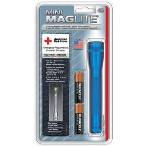Maglite SM2A11H Mini Holster Combo Flashlight Pack, 2 "AA" Cell, Blue
