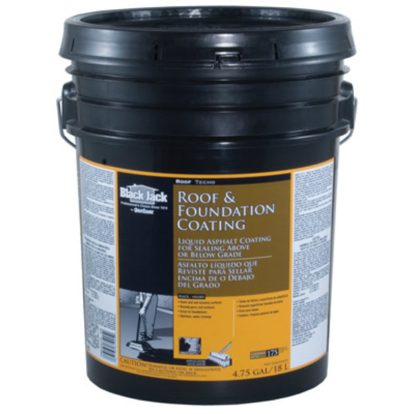 Black Jack 6190-9-30 Asphalt Roof & Foundation Coating, 4.75 Gallon
