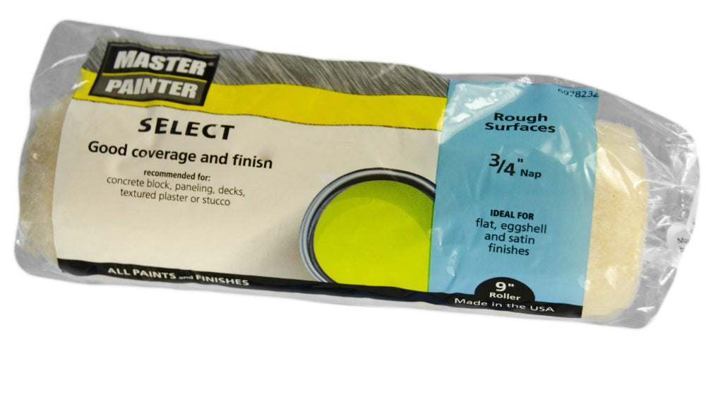 Master Painter MPS934-9IN Paint Roller Cover, 9" x 3/4" Nap
