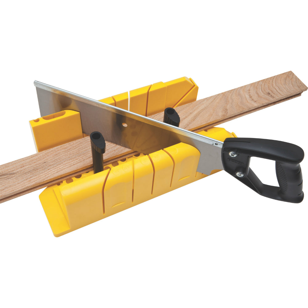 Stanley 20-600 Clamping Miter Box with Back Saw, 14"