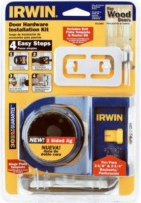 Irwin Tools 3111001 Carbon Door Lock Installation Kit for Wood Doors