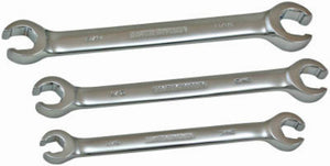 Master Mechanic 699850 SAE Flare Nut Wrench Set, Matte Finish, 3-Piece