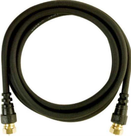RCA VH606N RG6-Coaxial Cable with F Connectors, Black, 6'