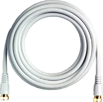 RCA VH606WHN RG6-Coaxial Cable with F Connectors, White, 6'