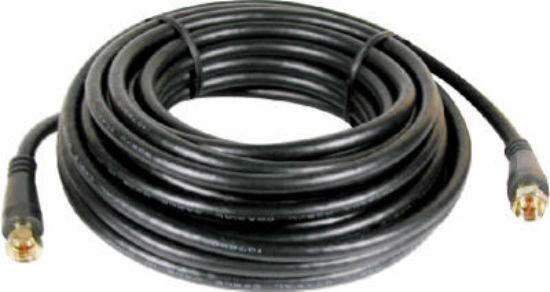 RCA VH625N RG6-Coaxial Cable with F Connectors, Black, 25'