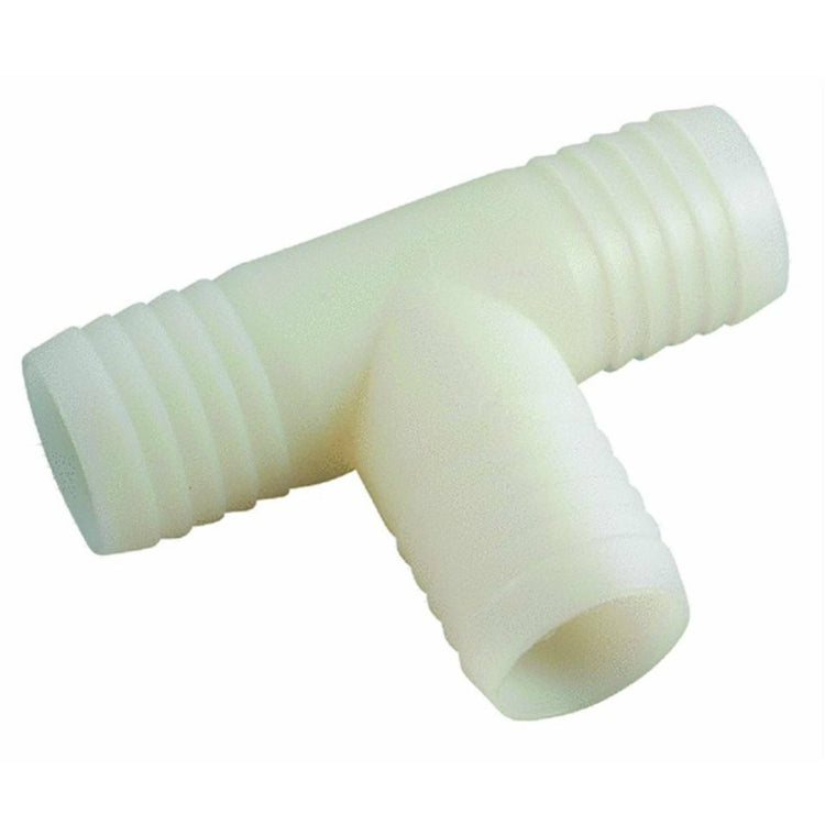 Anderson Metals 53724-08 Nylon Hose Barb Tee, 1/2" I. D.