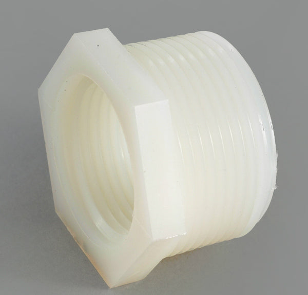 Anderson Metals 53610-0604 Nylon Hex Bushing, 3/8" MPT x 1/4" FPT