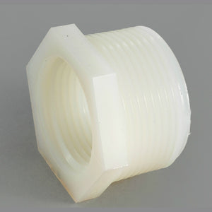 Anderson Metals 53610-0804 Nylon Hex Bushing, 1/2" MPT x 1/4" FPT