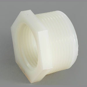 Anderson Metals 53610-1204 Nylon Hex Bushing, 3/4" MPT x 1/4" FPT