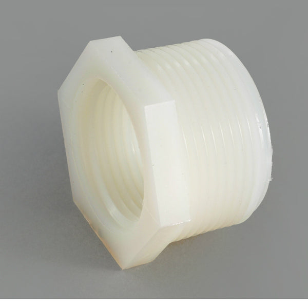 Anderson Metals 53610-1206 Nylon Hex Bushing, 3/4" MPT x 3/8" FPT