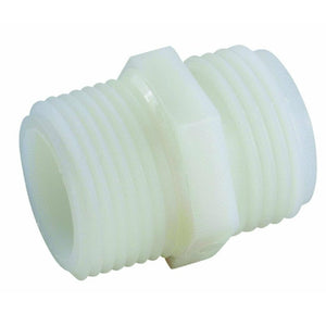 Anderson Metals 53778-1212 Garden Hose Connector, Nylon, 3/4" MGH x 3/4" MPT