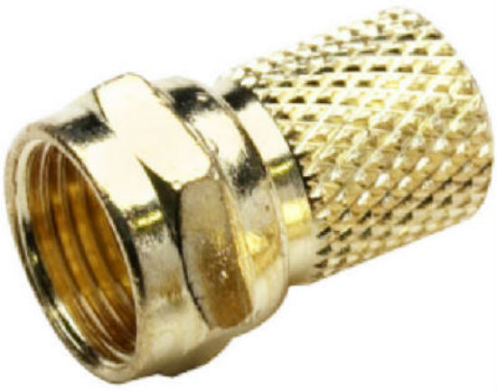 RCA VH5910N Twist on RG6 Connectors, Gold Plated, 10-Pack