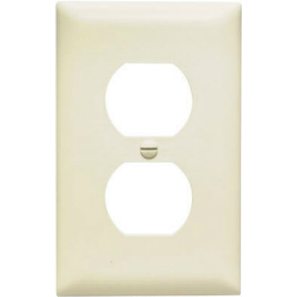 Pass & Seymour TP8LACC100 1-Gang 1-Duplex Outlet Nylon Wall Plate, Almond