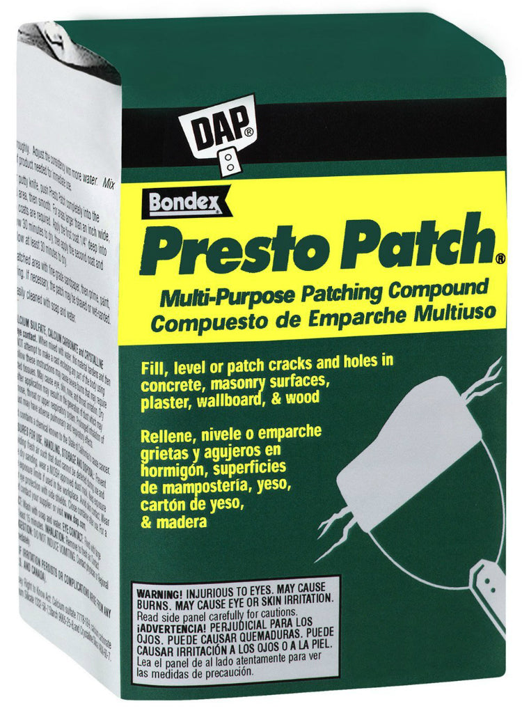 Dap® 58505 Presto Patch® Multi-Purpose Dry Mix Patching Compound, 4 lbs