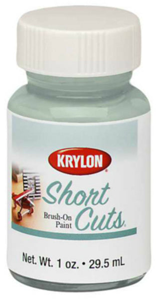 Krylon® SCB004 Short Cuts Brush On Enamel Paint, 1 Oz, Chrome Metallic