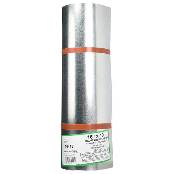 Amerimax 70416 Galvanized Roll Flashing, 16" x 10'