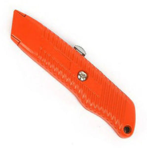 Master Mechanic 704793 Aluminum Retractable Blade Utility Knife, 5.5", Orange