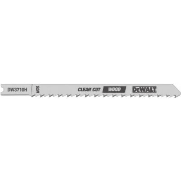 DeWalt® DW3710-5 Fine Cut Smooth Finish Woodcutting Jig Saw Blades, 10TPI, 5-Pk