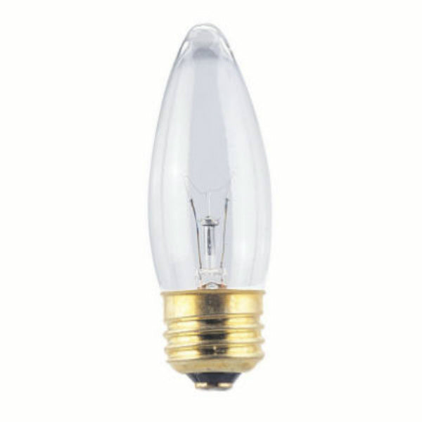 Westpointe 70973 Torpedo Shape B11 Fan Bulb w/Medium Base, Clear, 40W, 2-Pack