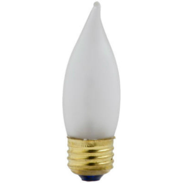 Westpointe 70962 Frosted Chandelier Flame Bent Tip Light Bulb, 25W, 2-Pack