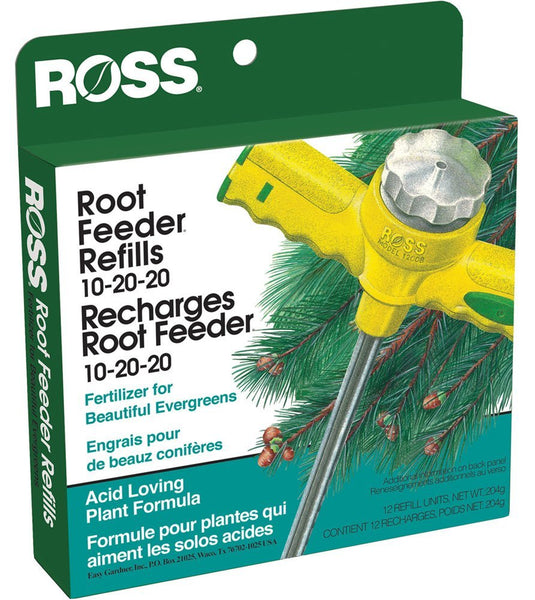 Ross® 13290 Evergreen/Acid Loving Root Feeder Refill, 10-20-20, 12-Pack