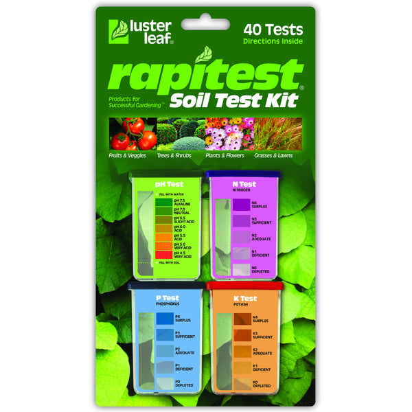Luster Leaf 1601 Rapitest Soil Test Kit with 40 Test Directions