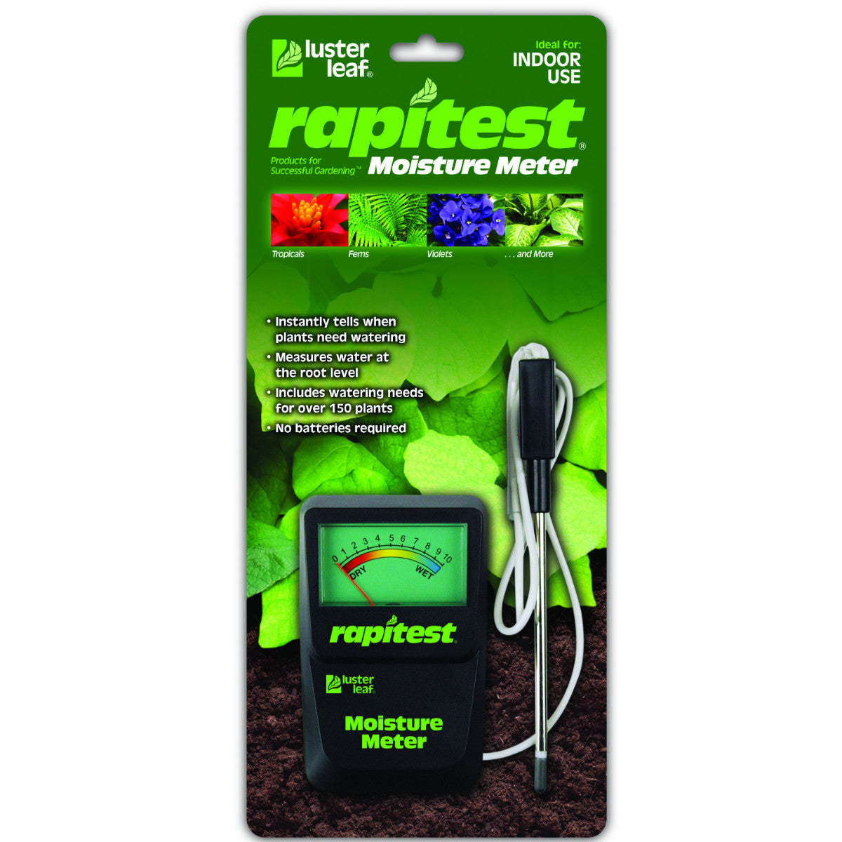 Luster Leaf® 1820 Rapitest Moisture Meter with Probe On Flexible Cord