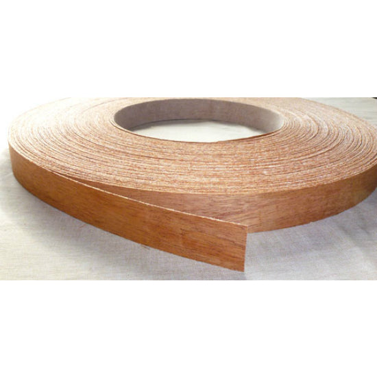 Band-IT® 78240 Pre-Glued Iron-On Wood Veneer Edgebanding, 7/8" x 25', Cherry