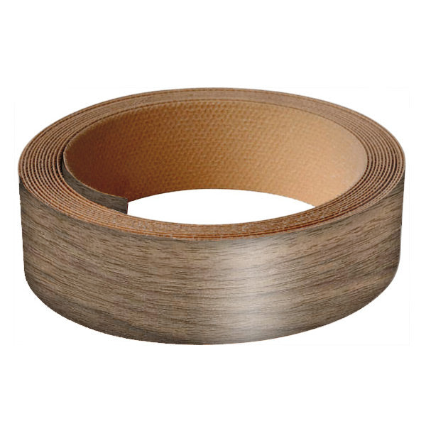 Band-IT® 78220 Pre-Glued Iron-On Wood Veneer Edgebanding, 7/8" x 25', Walnut