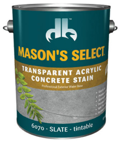 Mason's Select® DB0060704-16 Transparent Acrylic Concrete Stain, Slate,1 Gallon