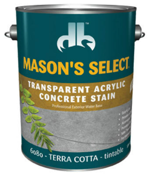 Mason’s Select DB0060804-16 Transparent Acrylic Concrete Stain,Terra Cotta,1 Gal