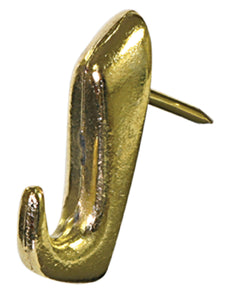 Hillman 122208 Decorative Push-In Pin Hanger, Gilt Finish, 20 Lb, 4-Pack