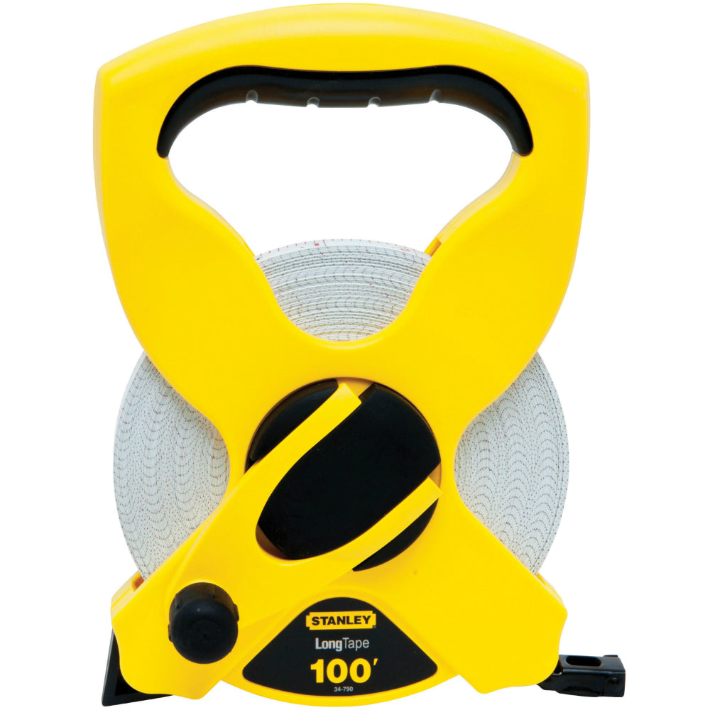 Stanley® 34-790 Open Reel Fiberglass Long Tape Rule, 1/2" x 100' Yellow