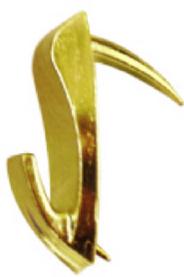 Hillman Fasteners 122394 Wallbiter Picture Hook Large, Brass, 3 Pack