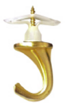 Hillman Fasteners 122409 Versa Hook Small, Brass, 2 Count