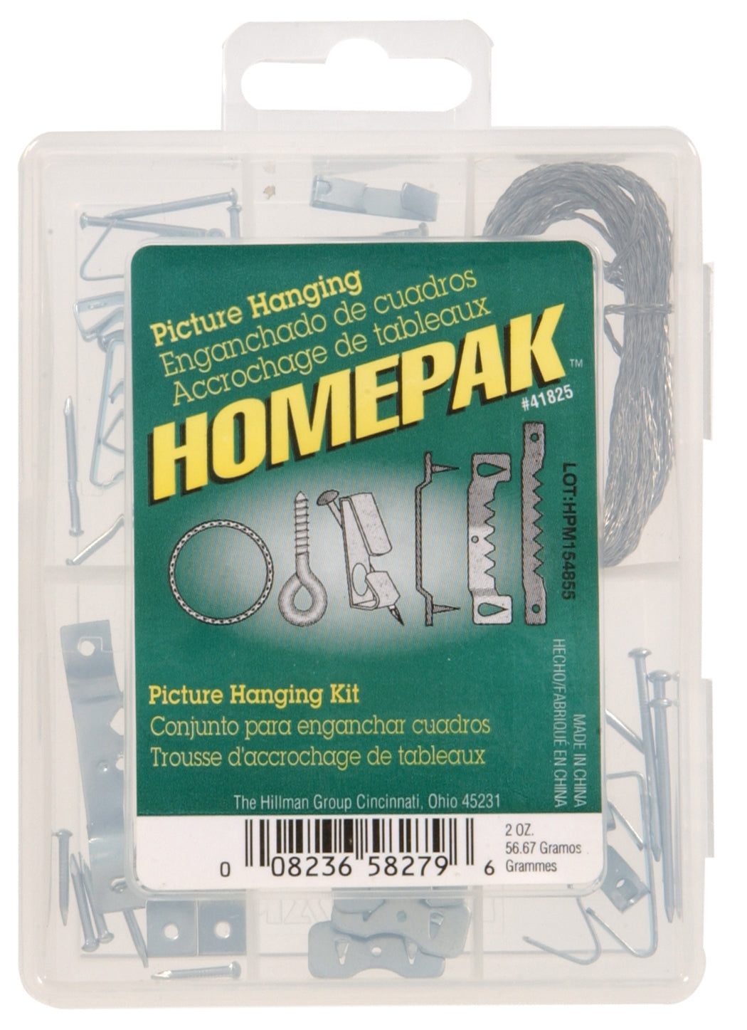 Hillman 41825 Picture Hanging Accessory Kit, 7-Cavity