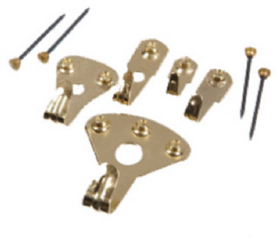 Hillman 41995 Classic Picture Hanger Kit, 4 Oz., Brass-Plated