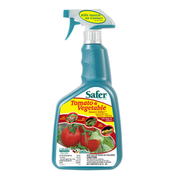 Safer® 5085 Tomato & Vegetable Insect Killer, RTU, 32 Oz
