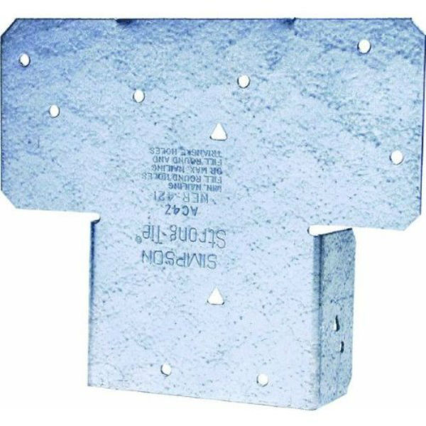 Simpson Strong-Tie AC4Z Galvanized Steel Twin Post Cap Z-Max, 18-Gauge, 4 x 4