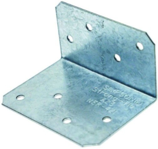 Simpson Strong-Tie A23Z Galvanized Steel Angle Z-Max, 2" x 3", 18 Gauge